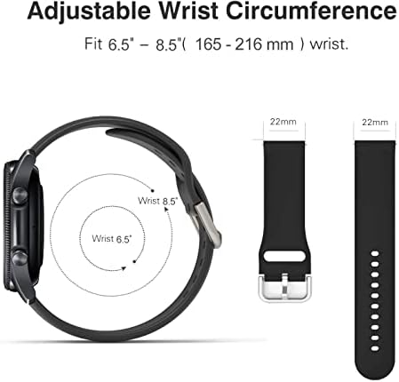 Zamjenski pojas kompatibilan za Samsung Galaxy Watch 46 mm/zupčanik S3 Frontier/Classic, 12 pakiranja 22 mm satova.