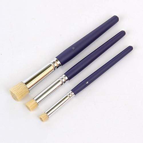 Walnuta 3pcs/set četkica tkanina/deco boja šablona četka ručno izrađena diy olovka pečat olovka za olovku tekstilni pigment