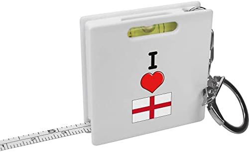 Mjerač vrpce za ključeve Volim Englesku / alat za mjerenje razine duha