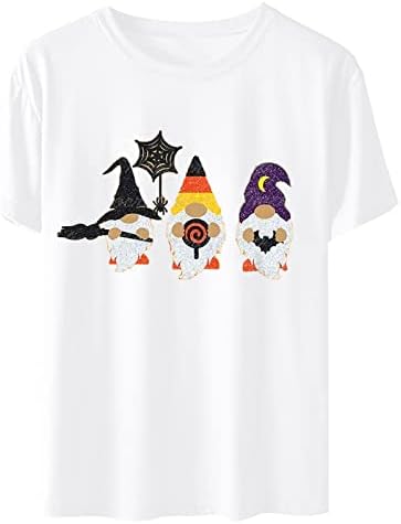 Kostimi za Noć vještica za žene za žene jesenska patuljasta majica smiješna jesenska majica kratkih rukava 2022 grafičke