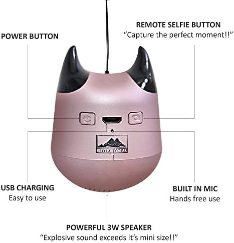 Mali vrag - Prijenosni Bluetooth zvučnik s više funkcionalnih gumba za selfieje