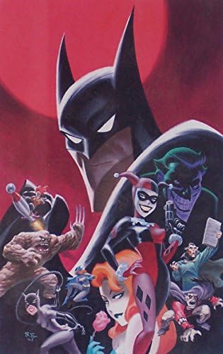 Animirani Batman M. A. animirane ilustracije Batmana s Batmanom, Harlee Kvinn, otrovnim bršljanom, Jokerom, Batgirlom iz