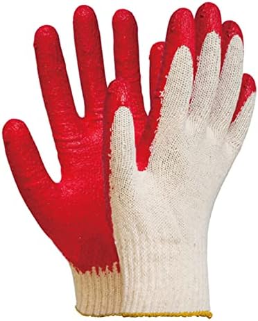 200 parova String pleteni crveni palm lateks umočen bez klizanja sigurnosnih rukavica za slikar mehaničke industrijske skladišta