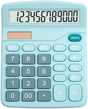 JFGJL Blue Pink 12-znamenkasti stol solarni kalkulator Veliki veliki gumbi Financijski poslovni računovodstveni alat za školski