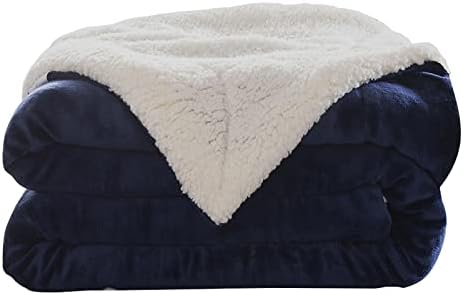 Baoblaze runo bacanje pokrivača, reverzibilni plišani pokrivač, dvostruka/kralj veličina za kauč na razvlačenje, dvostrani