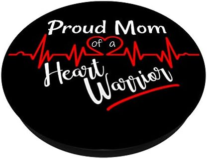 Mama HLHS Heart Warrior Congenital Defect Svijest o CHD Popsockets Popgrip: Zamjenjivi prianjanje za telefoni i tablete