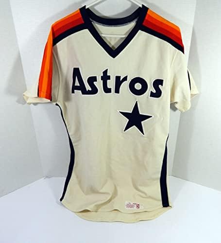 1980 -ih Houston Astros 11 Igra Korištena kremasta dres 42 DP48888 - Igra korištena MLB dresova