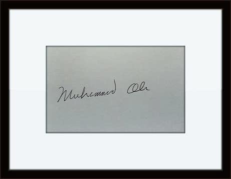Uokvireni Muhammad Ali Autentični autogram s potvrdom o autentičnosti