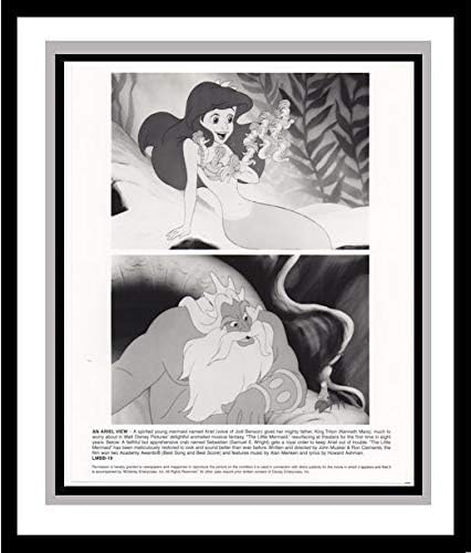 Mala sirena-Ariel, Sebastian, Kralj Triton, morski konjići-promotivna razglednica za predvorje - animacija Volta Disneija