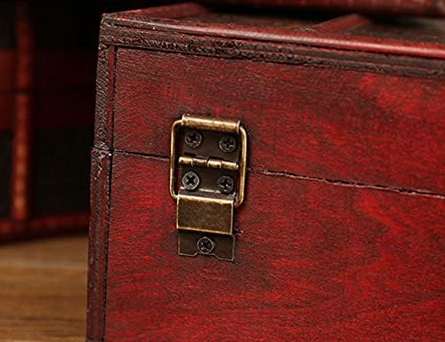 Vintage drvena kutija za pohranu knjiga velike veličine organizator za pohranu nakita Škrinja s blagom Kućni dekor