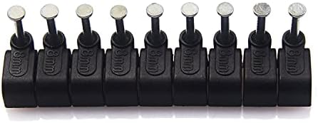 Kvadratni kabel s čeličnim nokatom, 8 mm crni 50pcs/pakiranje, držač zida za upravljanje kabelom, prikladan za EtheNet kabel/koaksijalni