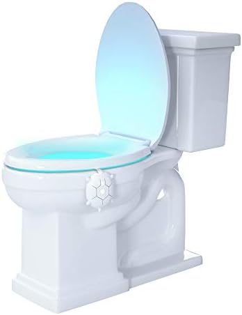 Toaletno noćno svjetlo s senzorom pokreta, 16 boja LED noćno svjetlo s mogućnošću zatamnjivanja, Vodootporno svjetlo za kupaonsku
