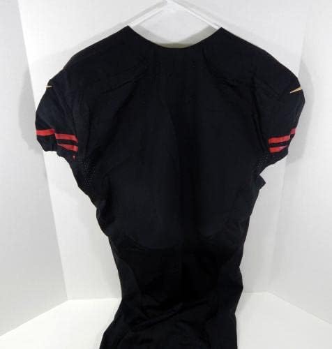 2015 San Francisco 49ers prazna igra izdana crni dres u boji 48 dp30148 - nepotpisana NFL igra korištena dresova