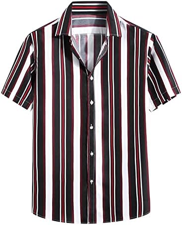 Ljetne radne košulje za muškarce muške proljetno-ljetne jednoredne košulje ležerna košulja s prugastim ovratnikom