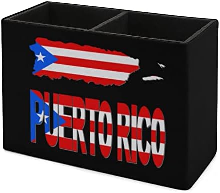 Portoriko karata zastava PU kožna olovka za olovku Organizator Organizator Službeni stol Organizator za stolne površine Kontejner