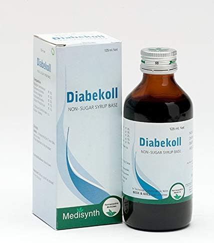 Medisynth Homeopathic Remedies Diabekoll sirup 125 ml - QTY- 2