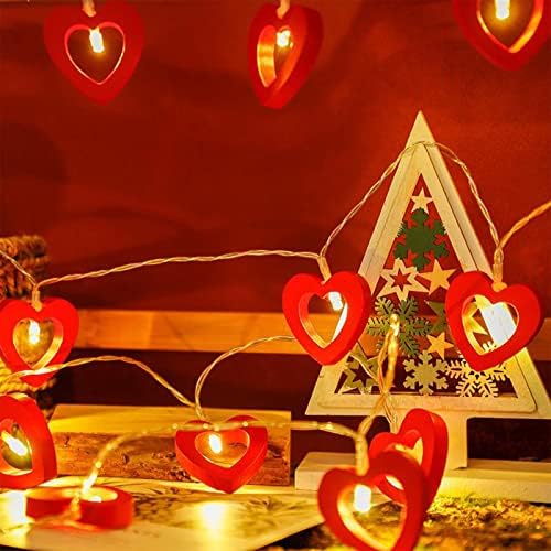 Dbylxmn djevojke spavaća soba svjetiljka LED drvena ljubavna lampica za manekensko modeliranje za Valentinovo proslava vjenčanja