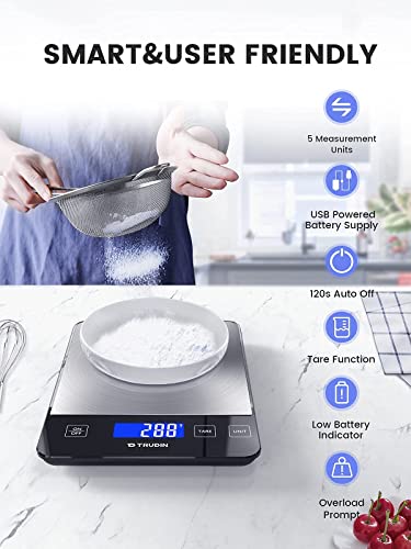 Kuhinjska digitalna vaga od 33 kilograma, precizno mjerenje težine kruha i keksa od mesa, precizno mjerenje težine kruha