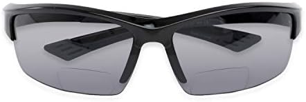 Readers.com: Sunčane naočale za bifokalne čitanja za muškarce i žene - sjajne crne s dimom, 2.00