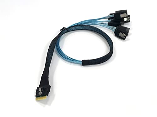 Micro SATA kabeli | Slimsas 8i SFF -8654 do 8x zasun SATA kabel - prijenos podataka velike brzine 50 cm
