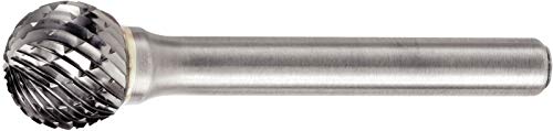 Widia Uklanjanje metala bur M41352 SD-M, glavni rez rub, oblik kuglice, promjer rezanja od 12,7 mm, karbid, desni rez, 6