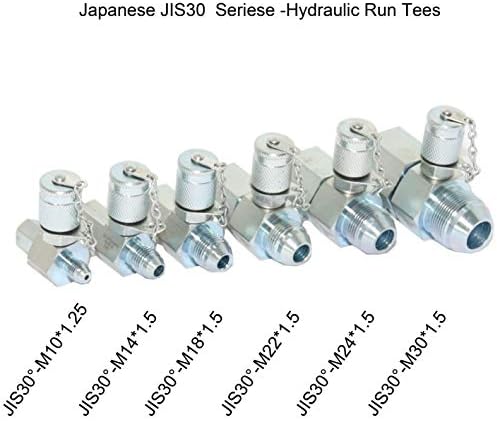 6 kompleta japanskih hidrauličnih rotacijskih t-spojnica, hidraulični t-spojnica, komplet ispitnih spojnica za hidraulički