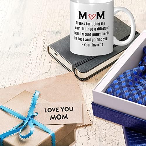 Mamina šalica Hvala vam što ste moja mama mama šalica za kavu, smiješna Mama šalica za kavu od kćeri i sina, jedinstvena
