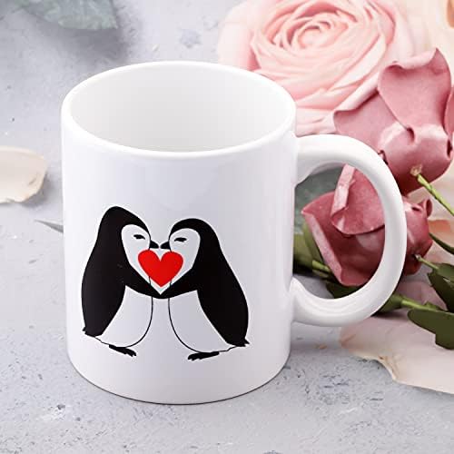 WSNANG PENGUIN Pokloni Penguin šalica za čaj za kavu Pokloni za par bff šalica pingvina ljubitelj ljubitelja Dana poklona