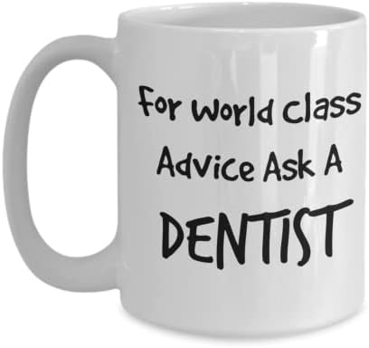 Stomatološka šalica, za savjete svjetske klase, pitajte stomatologa, darove stomatologa, poklone za stomatologa, poklone