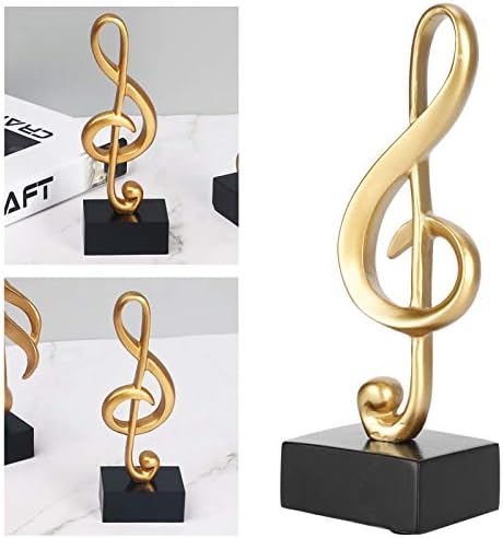 GLOGLOW GLAZBA NAPOMENA FIGURINA, Glazbena nota dekor Musical Sculptura Kip Music Napomena Slikavanje stapatičkog glazbenog