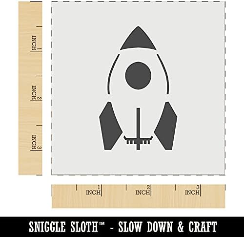 Raketni svemirski brod zidni šablon za kolačiće za višekratnu upotrebu-3,5 inča