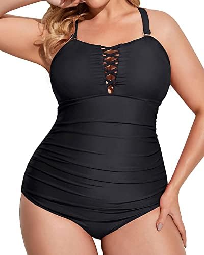 Žene Plus size jednodijelni kupaći kostimi s kontrolom trbuha kupaći kostimi Vintage kupaći kostimi