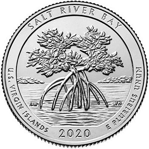 Nacionalni park u SAD -u 2020., 53. P verzija Virgin Island Yanhe Wan Memorial Coincoin Zbirka Komemorativna kovanica