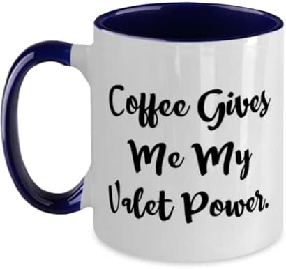 Pokloni za blagajne za prijatelje, kava mi daje moju energiju s valenom, sarkazam dulet dva tona 11oz šalica, šalica od šefa