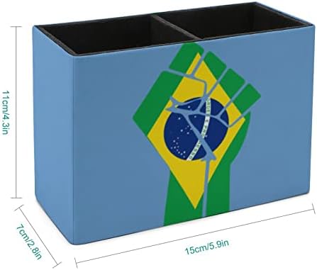 Brazil zastava otporna na kožu kože olovka za olovku Organizator Organizator za stol za stol za stol za stol za stol za kućni