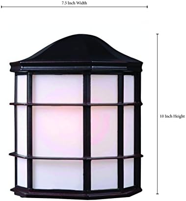Kenroy Home 92053orb Alcove 1-Light Waln Lantern, 4,31 x 7,5 x 9,9 inča, brončani završetak ulja