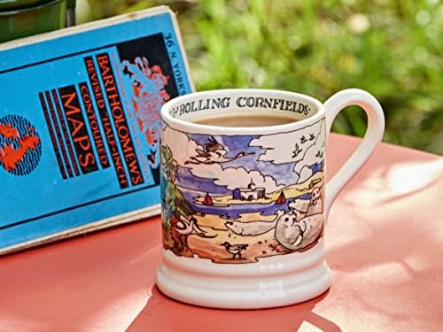 Emma Bridgeoter Boho keramički pejzaži iz snova ručno izrađena Obala Norfolka Engleska poklon šalica za kavu i čaj od pola