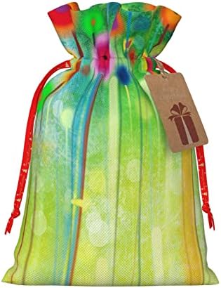 Vrećice za božićne poklone s kravatom akvarel-cvjetni-proljetni cvjetni poklon vrećice za pakiranje božićnih poklona vrećice