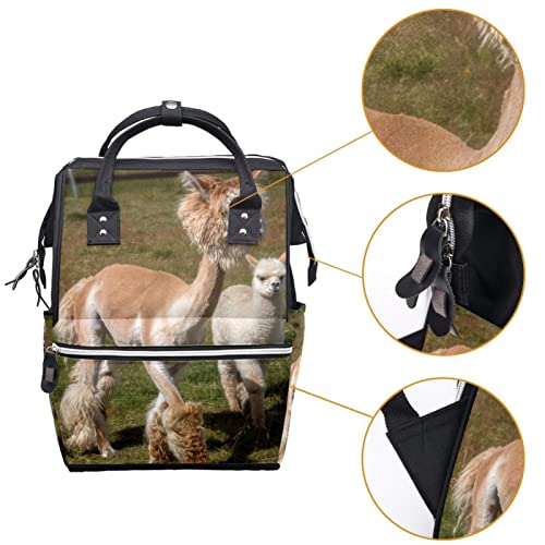 Životinjska slatka alpaca pelena torbica torbe mame ruksak veliki kapacitet za pelene torbe za njegu za njegu bebe