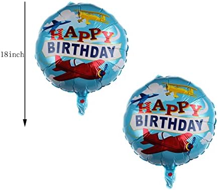 Vintage avion folija Balon veliki crveni avion Mylar baloni avionom ukrasi za rođendanske zabave za dječake Djevojke djece