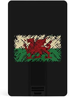 Welsh Grunge Flag USB 2.0 Flash-Drives Memory Stick Credit Oblik