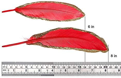 20pcs / lot umočeno zlatno/srebrno gusje perje 15-20 cm perje za izradu nakita od perjanice za obrt ukrasni pribor perje
