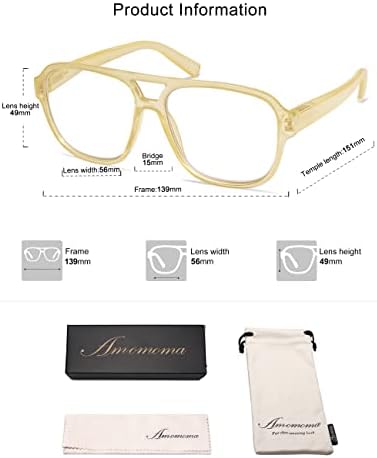 2 3 pakiranja prevelikih naočala za čitanje s opružnim šarkama za žene i muškarce, retro okvir za čitanje plavog svjetla