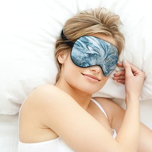 Prekrasna mramorna maska ​​za oči uspavanih očiju s podesivim remenom zavezanim očima za putovanja aviona