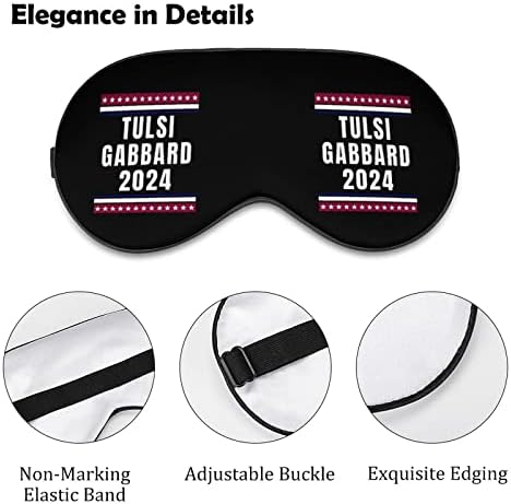 Tulsi Gabbard 2024 Maske za spavanje pokrov za oči s podesivim elastičnim remenom noćni povez očiju za žene muškarci joga