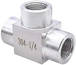 Dijelovi alata Priključak za grijanje vode 3 -a 3 -način cijevi s visokim tlakom nehrđajući čelik 1/4