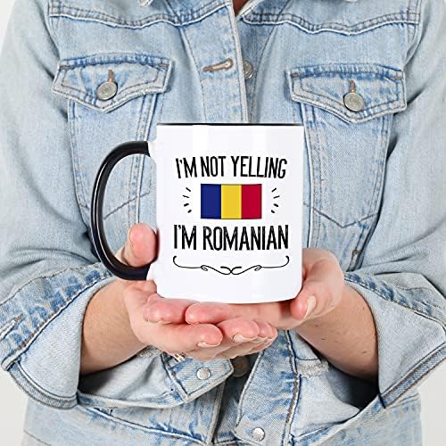 CASIKA RUMANINA PONUTI. Ne vičem da sam rumunjska keramika s kavom od 11 oz. Sadašnja ideja za ponosne muškarce / žene sa