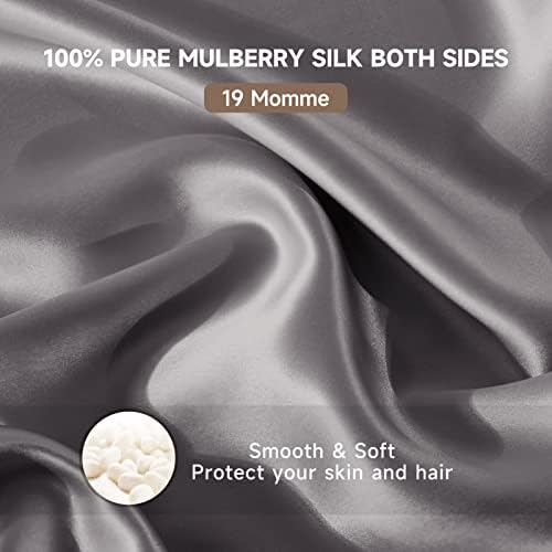 Thxsilk prirodna svilena jastuka za maglu za kosu i kožu, jastuke sa skrivenim patentnim zatvaračem, mekani prozračni