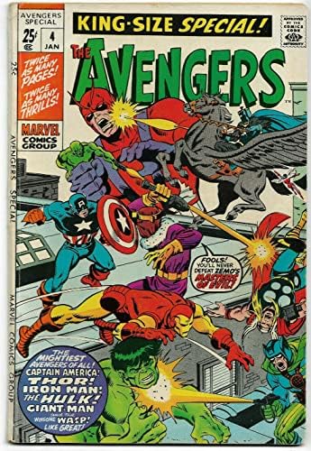 Osvetnici Godišnji 4 FN/VF 1971 Marvel Brončani doba stripovi