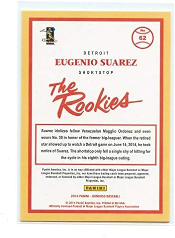 2014. Donruss Rookies 62 Eugenio Suarez Detroit Tigers Rookie Card - Contel Stanje u novom držaču